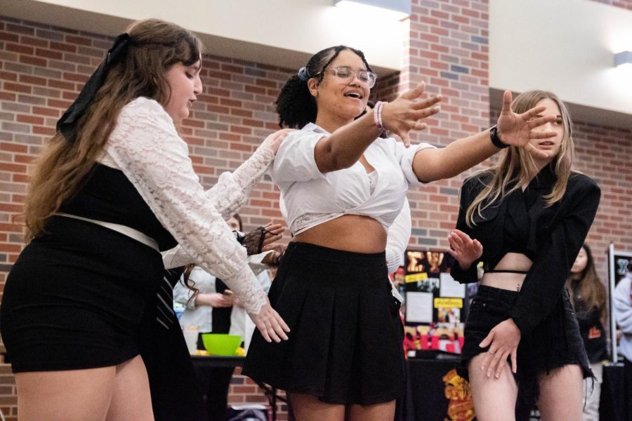 KVersity performs to Psycho by K-pop group Red Velvet. The Lunar New Year: Year of the Rabbit event was hosted by The Office of Diversity and Inclusion on Jan. 23.
