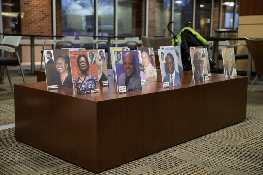 Portraits of protestors from the Dockum Sit-In were present at the 15th annual MLK Commemoration, where Galyn Vesey, a lifelong civil rights activist, was the keynote speaker.