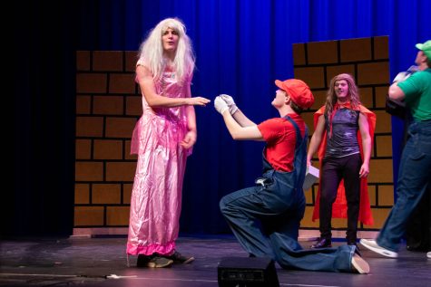 Phi Delta Theta and Farmhouse skit leads to the rescue and proposal of Princess Peach, where she says yes.