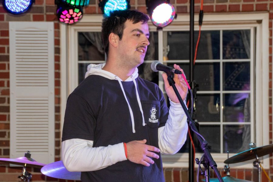 Sigma Alpha Epsilon senior Spencer Harris shares background on who Paddy Murphy is and what he means to the fraternity. Harris said  his favorite part of Paddypalooza was the support from everyone else. Without everyone else buying into their jobs helping, or attendees buying into having a good time, it wouldnt have been possible, he said.
