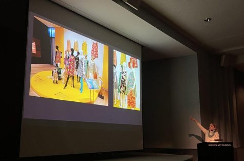 Helen Jean visited the Wichita Art Museum on Saturday, April 28 for Generation Paper, a discussion of the paper dresses that were worn in the 1960s.