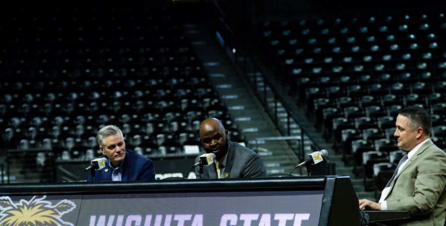 New head womens basketball coach Terry Nooner talks about his journey before being called to be a part of the Wichita State family at the press conference held on April 20 at Charles Koch Arena.