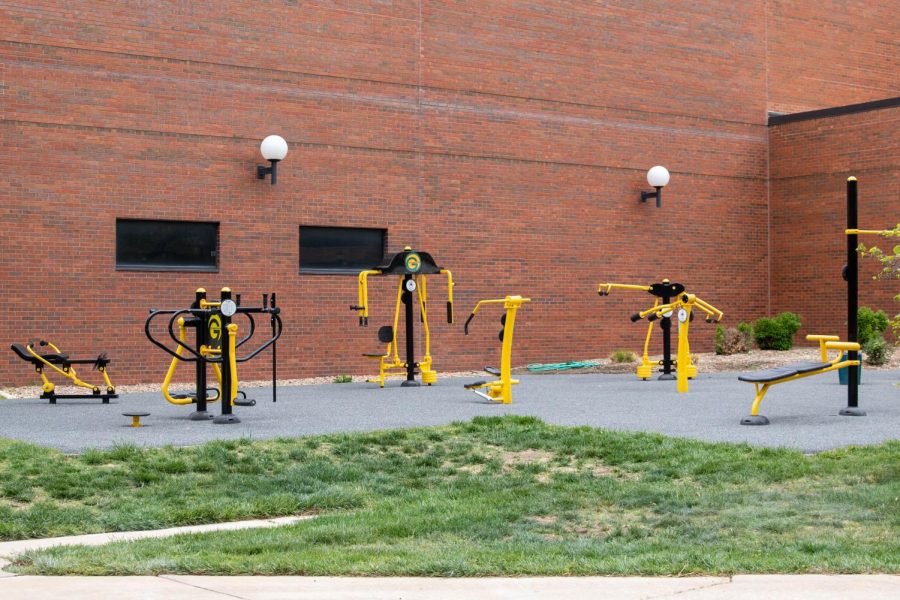 Heskett Centers outdoor gym on May 4, 2023.