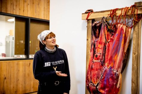 ‘I’m just gonna take my chances’: Former agriculture major explores identity in her artwork