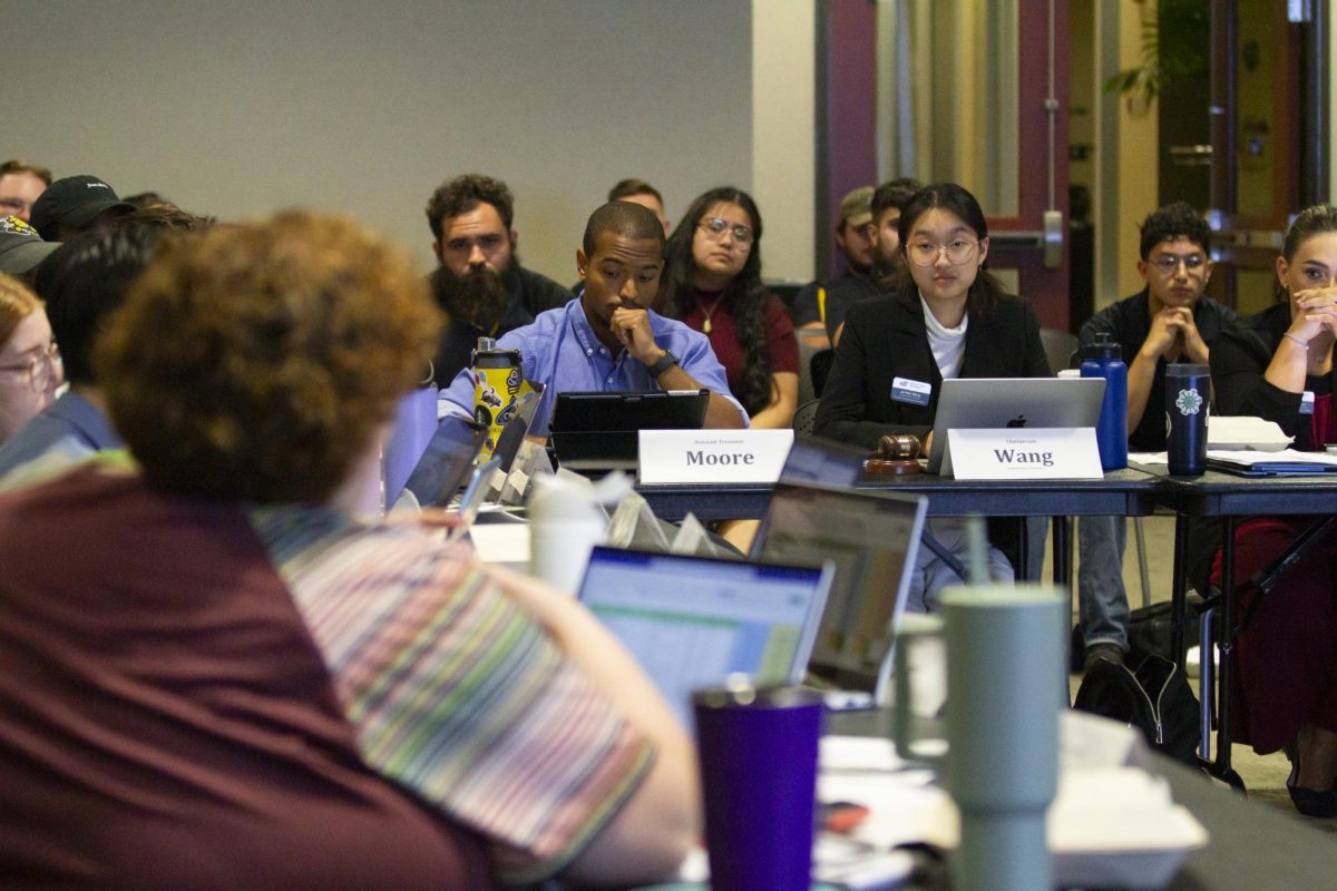 The Student Funding Committee discusses allocations for registered student organizations on Aug. 28. The committee met to rework the orginal budget for over 70 organizations.