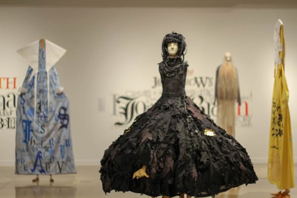 A sculpture of Hester Prynne is featured in Lesley Dills sculpture exhibit, available at the Ulrich Museum of Art until Dec. 2. Dill recently spoke at the Wichita Art Museum alongside Beth Lipman and John Douglas Powers. 