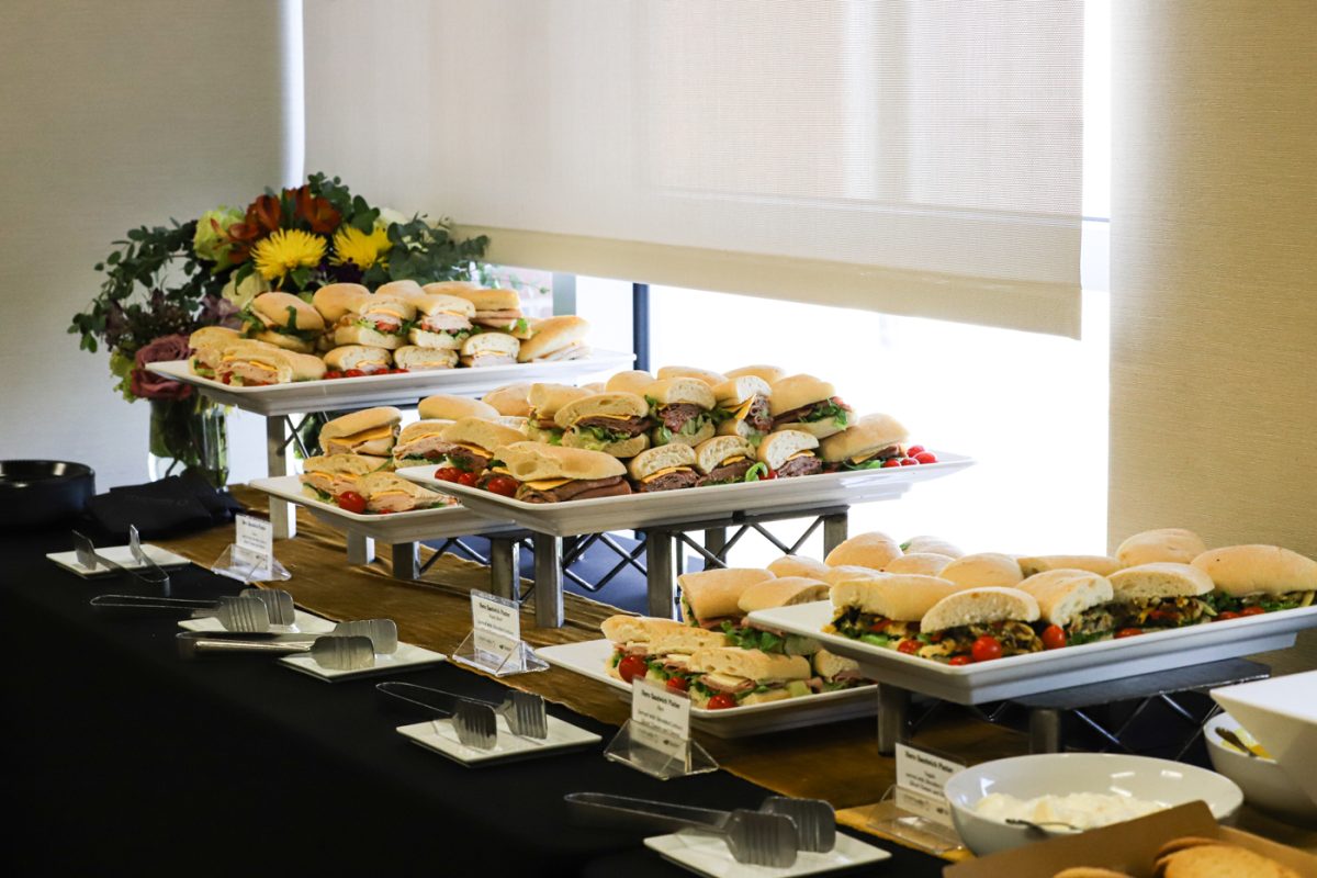 The ASL welcome event had food and drinks for guests