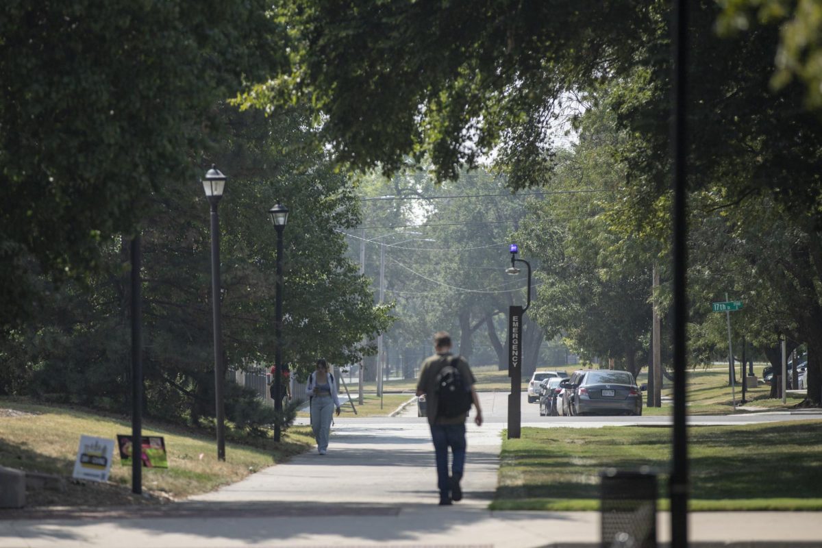 The Wichita State campus on Sept. 7. Since Sept. 6, Wichita has been experiencing unhealthy air quality, which is due to wildfires in Canada. 