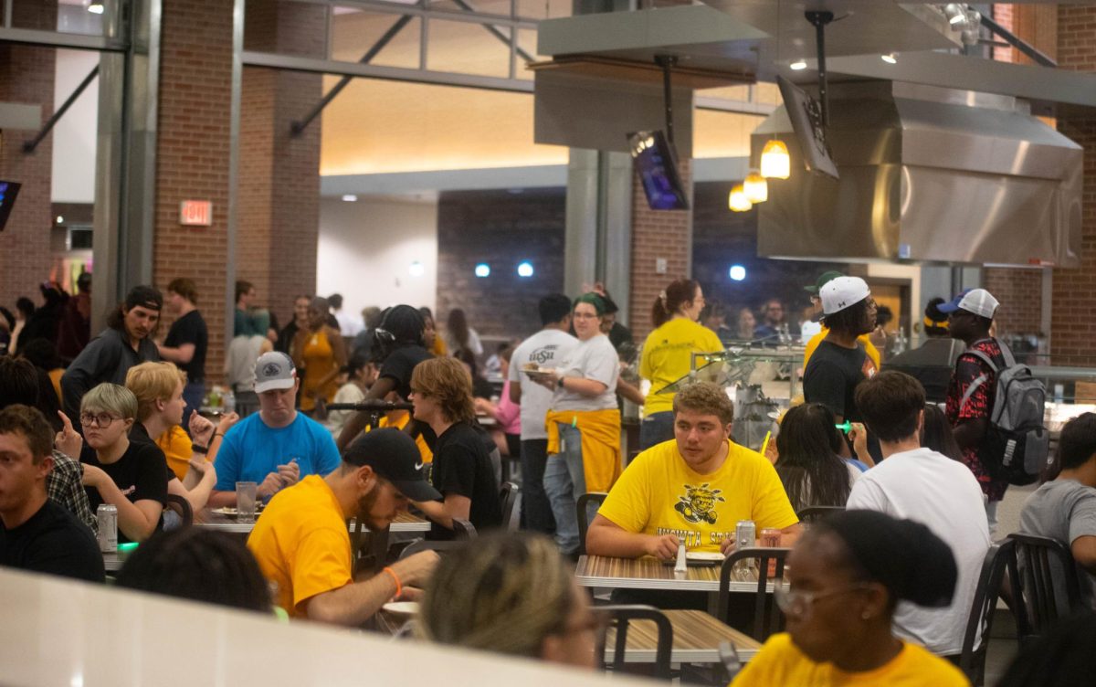 The Late Night Breakfast event, hosted in the dining hall of Shocker Hall, brought in flocks of students for the night life event on Sept. 7.