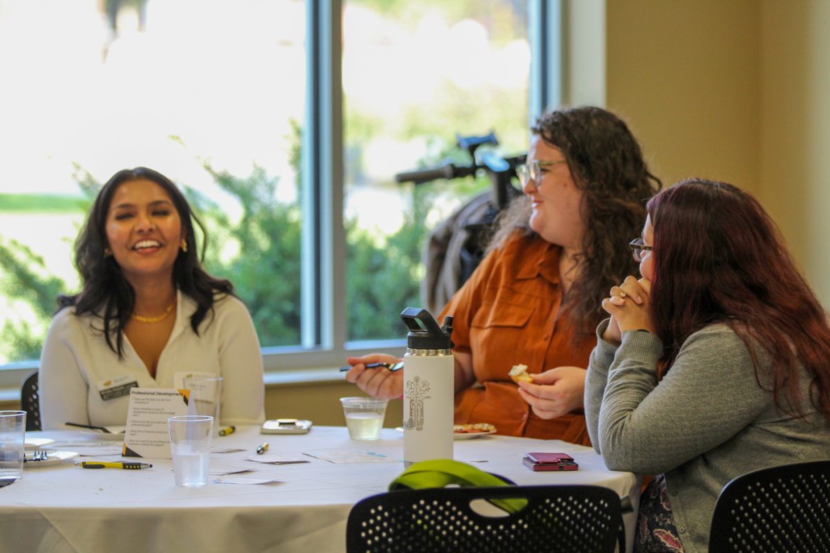 Women of Wichita State meet in the Rhatigan Student Center for an event called Wednesdays are for Women. This event was created in hopes to connect women on campus through different activites throughout the semester.