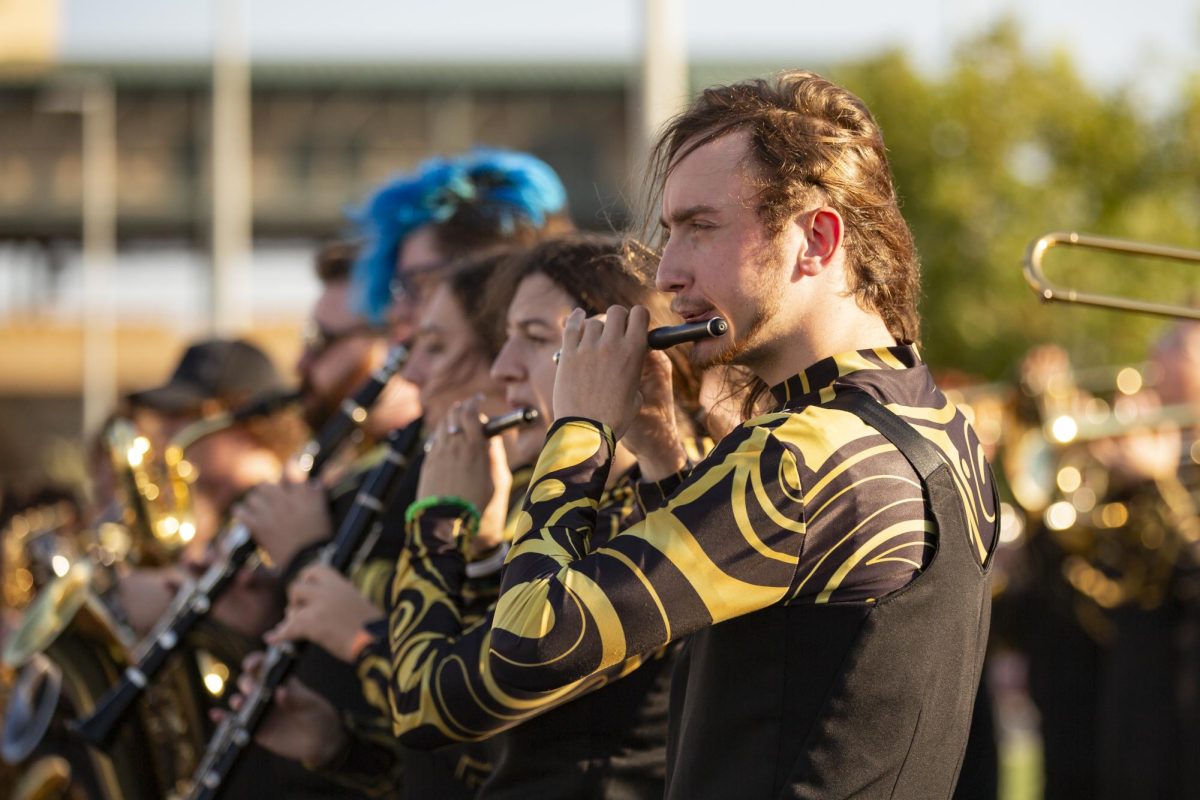 Members of the Shocker Sound Machine perform Tank! which is the opening theme for the anime Cowboy Bepop. The band played throughout the Suspenders4Hope 5k on Sept. 30.