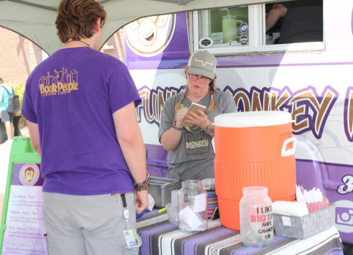 Funky Monkey Munchies, a popular food truck around Wichita, is known for their cultural fusion food. Funky Monkey Munchie was one of three business at SGAs Food Truck Friday on Sept. 8.
