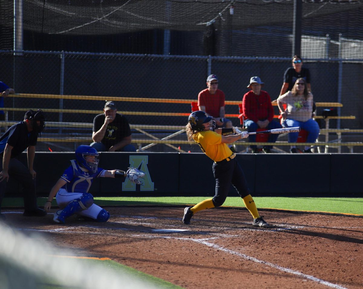 Taylor Sedlacek swings the bat and hits a home run. Sedlacek hit a total of 2 home runs over the weekend.