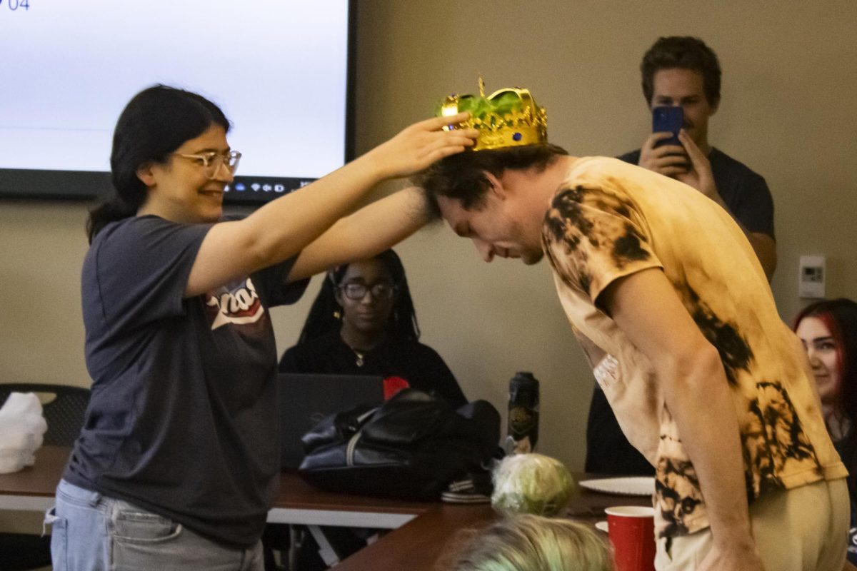 Wyatt Leutzinger, who was named Head Lettuce, is crowned after eating an entire head of lettuce in just over four minutes. Leutzinger said hed be back again next year to defend his crown.