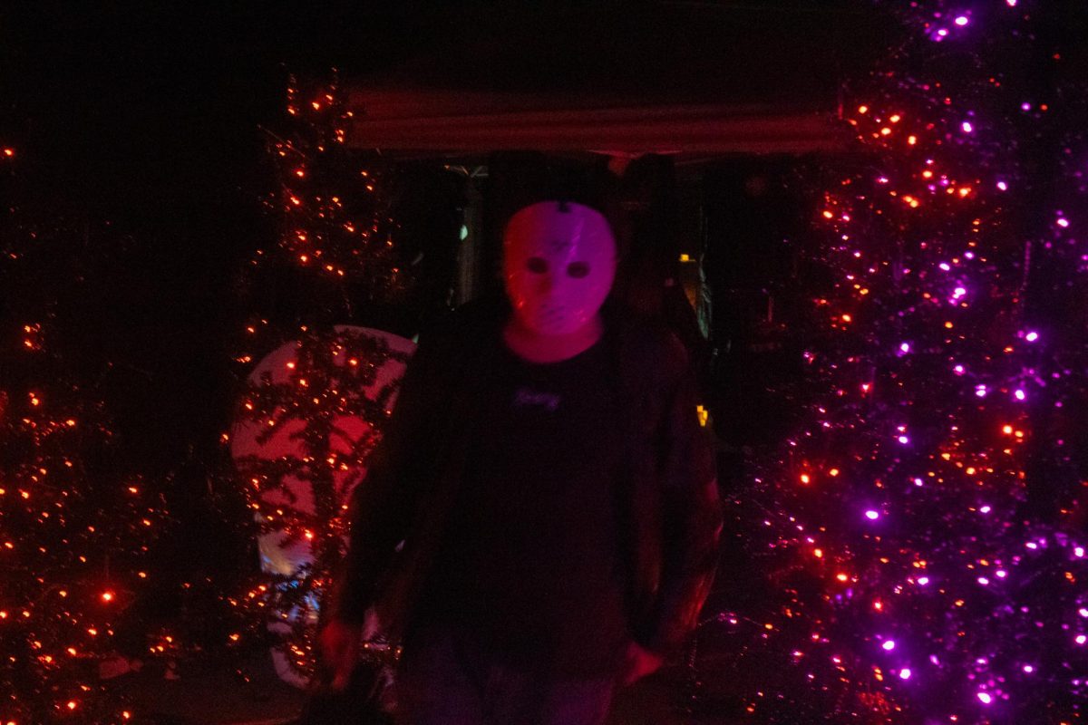Michael Myers patiently waits to terrify guests at the Fright Night event on Oct. 27.
