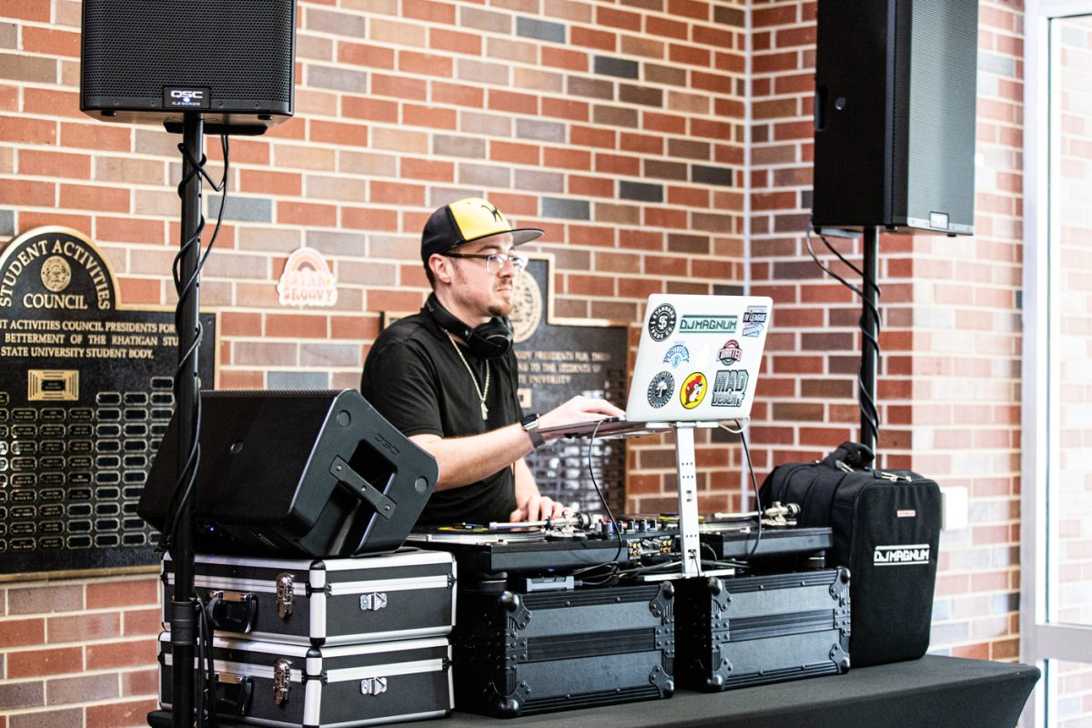 DJ Magnum played music during WUs Birthday Bash in the RSC on Oct. 2.