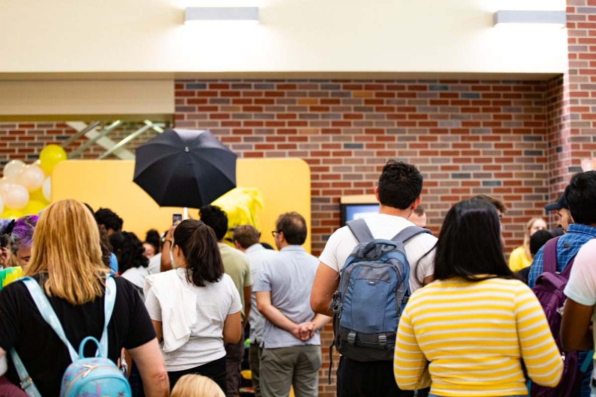 Many students showed up to the RSC to celebrate WU, Wichita States mascot, for his 75th birthday.