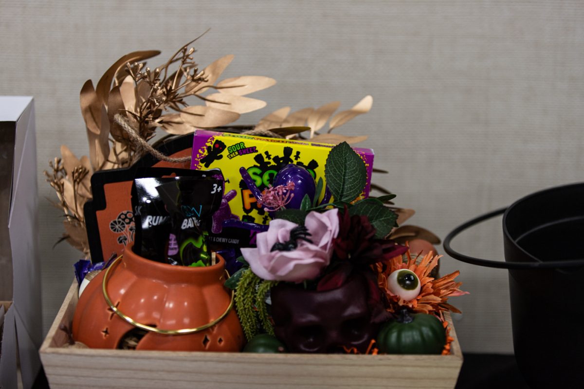 There was a spooky season basket up as a prize for those who follow sigma tau deltas instagram.