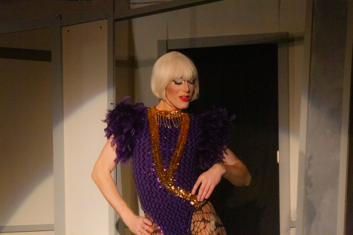Dee Lightful Masters performs to Lady Gagas Paparazzi at the annual drag brunch event at Roxys Downtown on Nov. 12.
