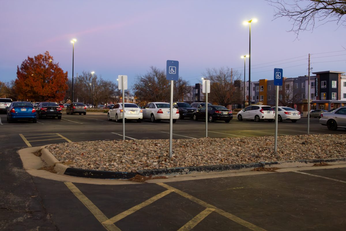 ADA parking spaces on Dec. 6.