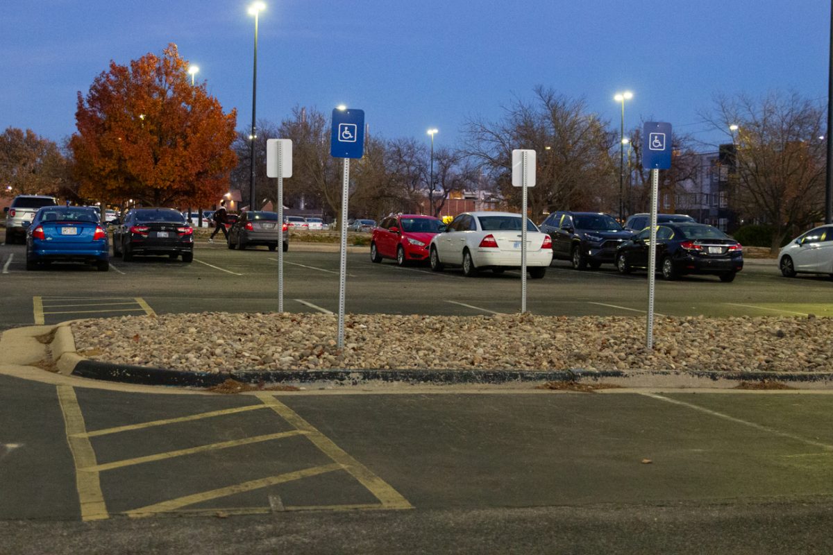 ADA parking spaces on Dec. 6.