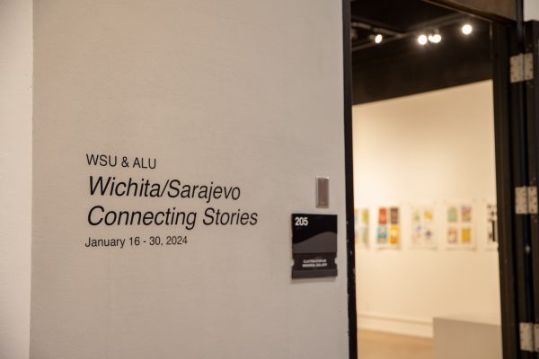 The Clayton Staples Gallery is displaying the Wichita/Sarajevo Connecting Stories exhibition until Tuesday, Jan. 30.
