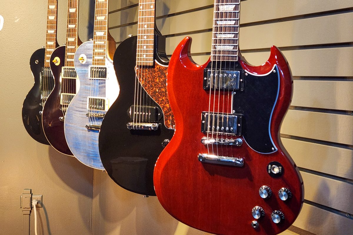Palen Music Wichita features wide selections of many instruments, including multiple types of guitars, woodwinds, brass instruments, and more.