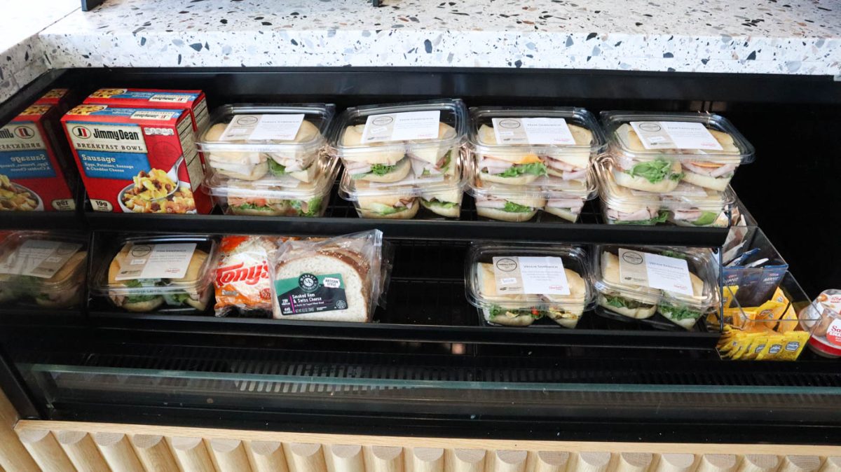(File Photo) Sandwich display at Cargill Cafe inside Woolsey Hall. 