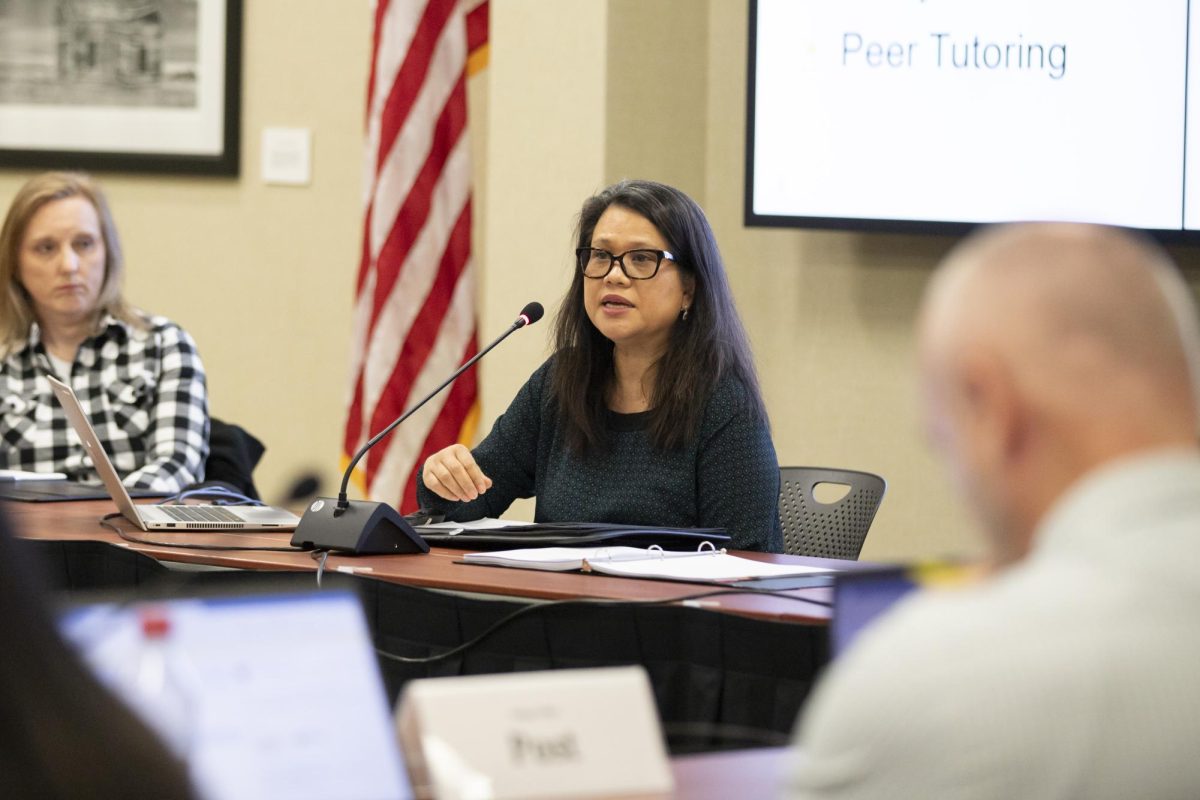 Vanessa Souriya-Mnirajd, the director of TRIO-Disability Support Services, shares facts about TRIO. TRIO requested $8,000 from student fees for FY2025-2027.