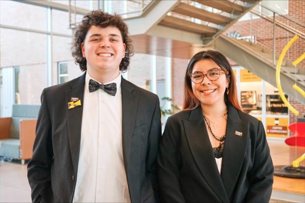 Student body presidential candidate Aiden Powell and vice presidential candidate Diana Grajeda pose for a photo. (Photo courtesy of Powell and Grajeda)