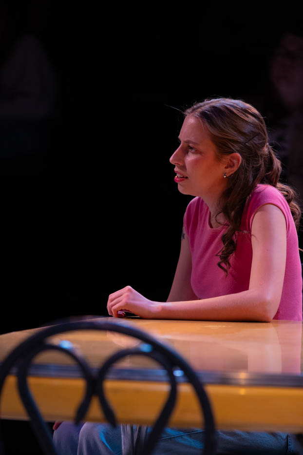 Beauty (Aubrey Johnson) during the play Smokefall on March 29.