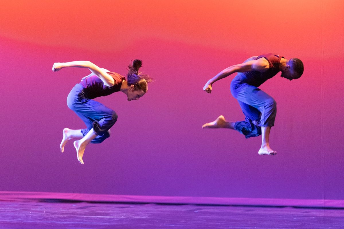 Dancers perform Clear Elevation (world premiere by guest choreographer Darrell Grand Moultrie at the Wichita Contemporary Dance Theatre on April 25. The show was held in Wilner Auditorium from April 25 to 28.