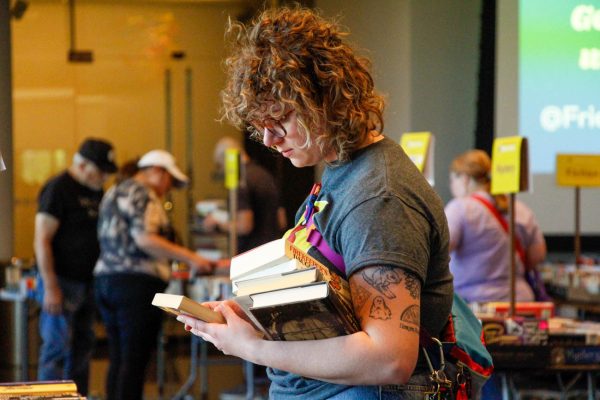 Julie Young is a WSU alum enjoying her first READiculous book sale. This sale is free for everyone to attend, yet remains the museums largest fundraising event of the year