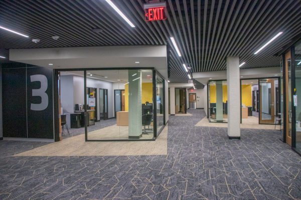 The third floor of Shocker Success Center on July 26. It locates some of the student services on campus including the Office of Online and Adult Learning.