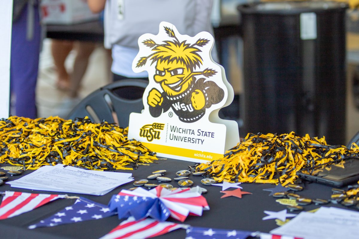 Shockers vote coalition hosted the national voter registration day in the north patio of Rhatigan Student Center on Sept. 17.  Food and games were provided to encourage students to register.