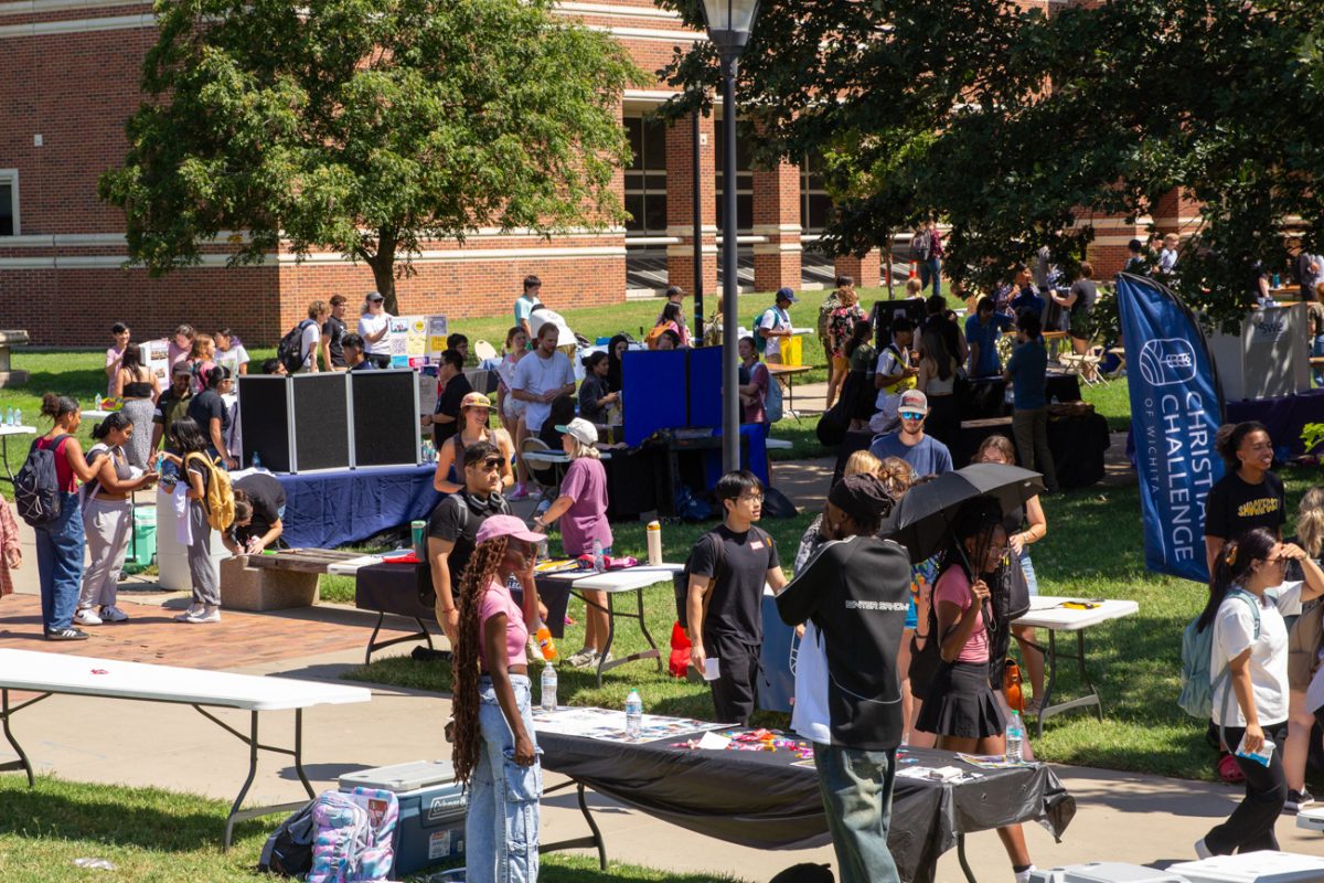 part of the outside section of the involvement and career fair.