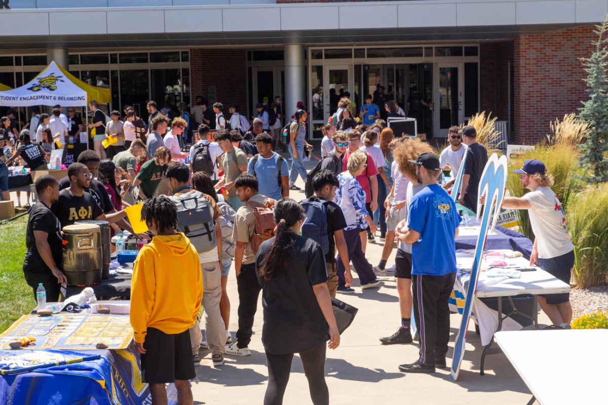 part of the outside section of the involvement and career fair.