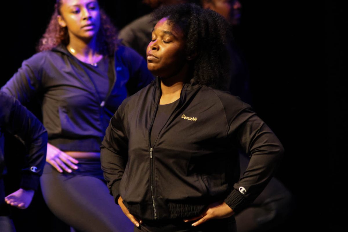 Denazhia Williams, a member of the "Golden Heat" dance group, performs during the BSU Talent Show on Nov. 9. 