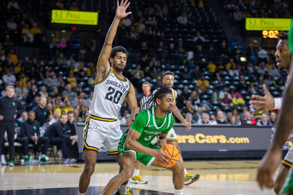 Senior guard Harlond Beverly plays defense during the first half on Jan. 29. Beverly tallied one rebound and one assist during Saturday's game.