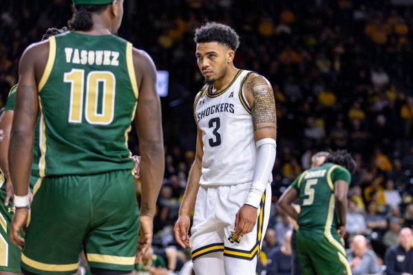 Senior forward Ronnie DeGray III prepares for a UAB foul free throw shot. DeGray scored eight points and had one rebound during the game.