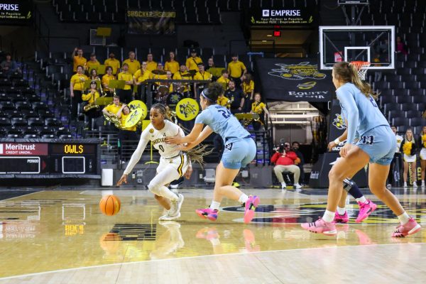 Graduate student guard Taylor Jameson is fouled at the end of the game against Rice.  Jameson was fouled four times by the Owls.