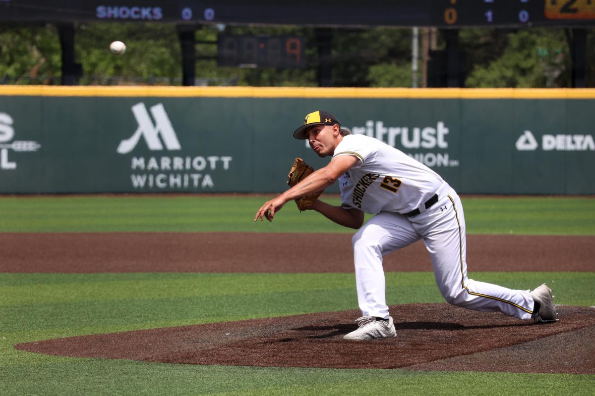Senior Arnad Mulamekic throws a pitch against Memphis on May 17. Mulamekic struck out two batters and gave up a hit in two innings against the Tigers.