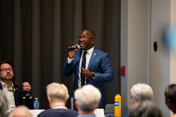 Joseph Shepard explains his intentions to improve emergency services in Wichita. Shepard is campaigning for the District One City Council seat left vacant by Brandon Johnson due to term limits.