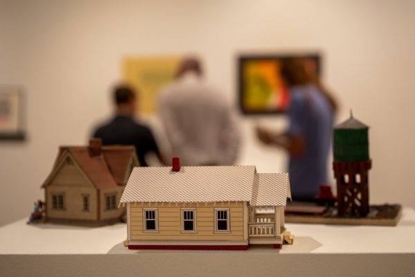 A model house created by late Clark Britton. Loved ones gathered in Clinton Staples on Aug. 7 to celebrate Britton.