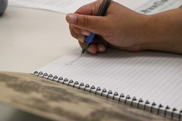 Opinion editor Mya Scott writes with a G-2 pilot mechanical pencil.