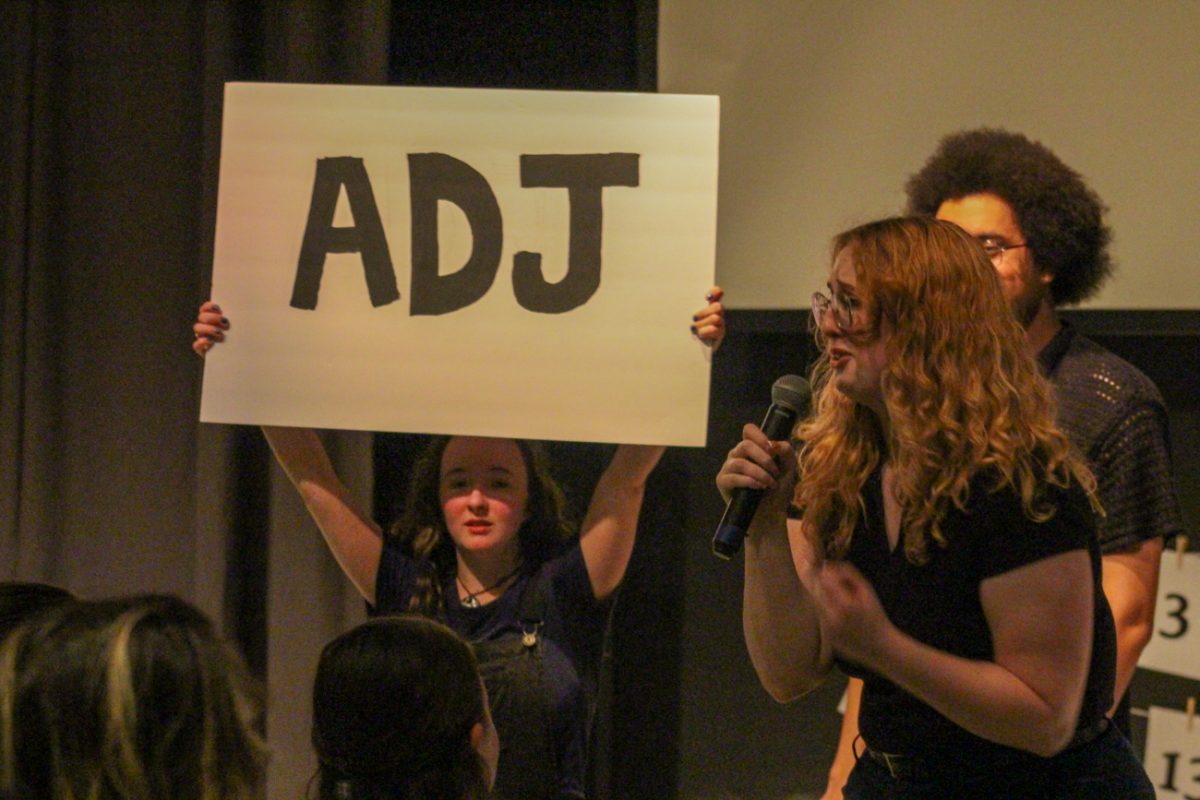 Members of the cast during "A Nonsensical Lackadaisical Storytime." The show, “Et Cetera: A Theatre Lab,” was written entirely by company members and performed in early September for two nights.
