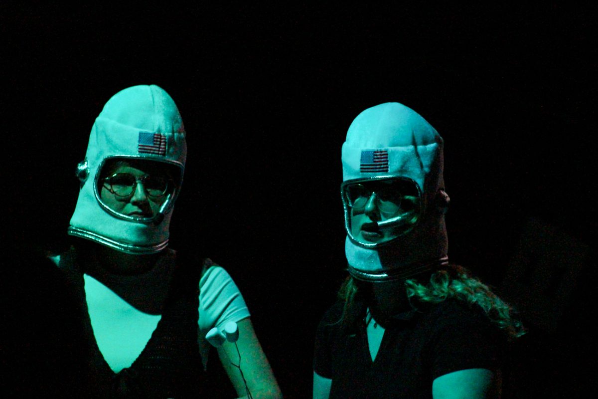 Jill Herbert and Baylee during "Western Astronauts." The show, “Et Cetera: A Theatre Lab,” was written entirely by company members and performed in early September for two nights. 