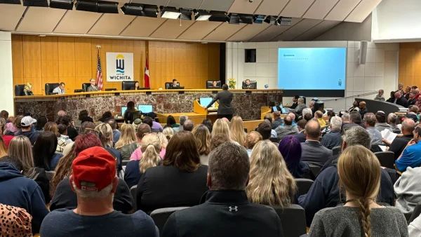 Council chambers were packed Tuesday as Wichitans showed up to speak on proposed ordinances on tenant protections and code enforcement. 