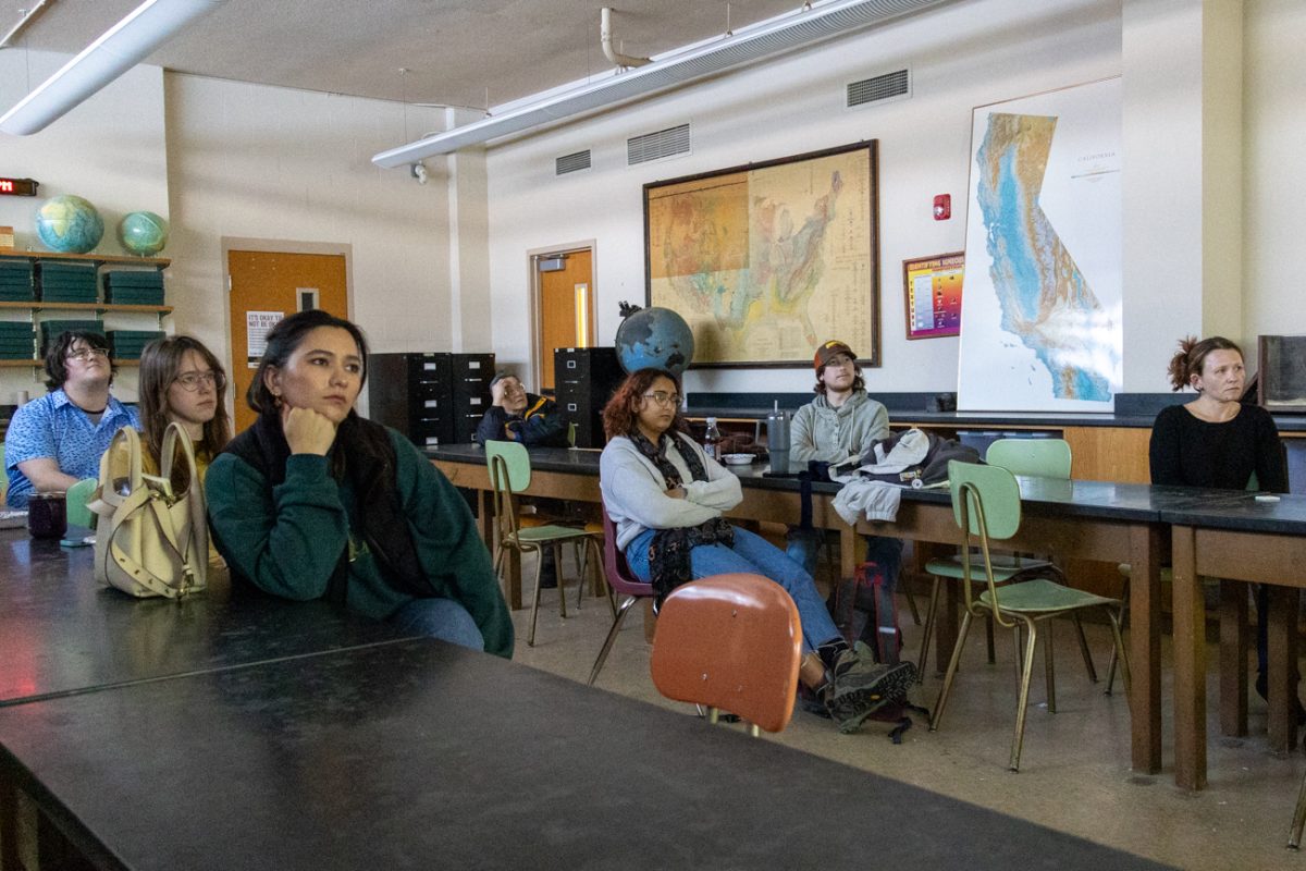 Student and faculty attended Movies with Scientists: Fire of Love on Jan. 29. The movie is a documentary of two volcanologists Maurice and Katia Krafft.