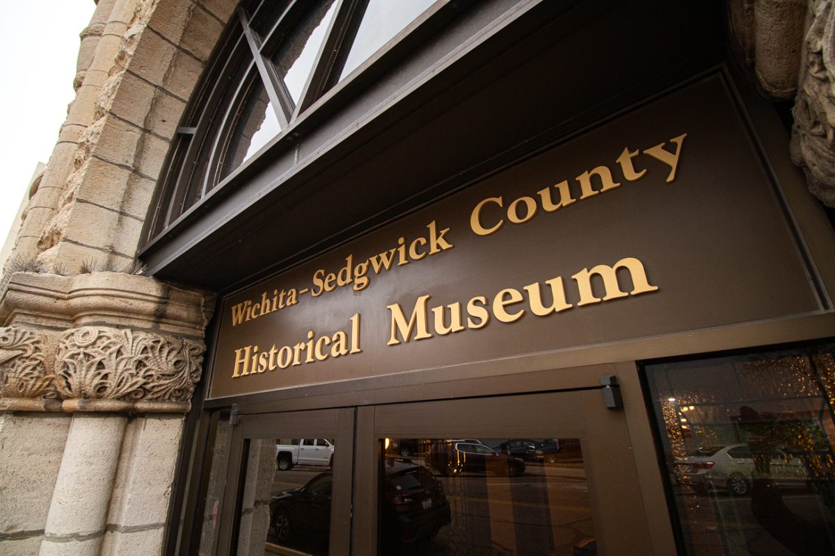 The sign outside the Wichita-Sedgwick County Historical Museum, one of the partners for the Wichita State HIRES program, on March 5. The museum is a non-profit organization.